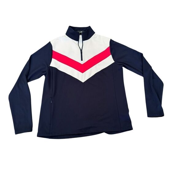 Ralph Lauren RLX Navy and White Pullover with Red Detail - Picture 1 of 8